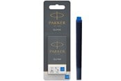 Przybory do pisania i rysowania - Parker Fountain Pen Ink Refill Cartridges | Long | Blue QUINK Ink | 10 Count (Blister) - S0881390