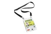Konferencja i prezentacja - DURABLE Event-Namensschild A6 mit Textilband Duo 1 - 8525-01