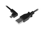 Kabel USB - StarTech.com Micro-USB Charge-and-Sync Cable M/M - Left-Angle Micro-USB - USB cable - 50 cm - USBAUB50CMLA