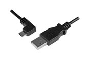 Kabel USB - StarTech.com USB A to Left Angle Micro-USB Charge Sync Cable M/M 24AWG - USB cable - 2 m - USBAUB2MLA