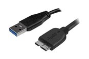 Kabel USB - StarTech.com Short Slim SuperSpeed USB 3.0 A to Micro B Cable - M/M - USB cable - 15 cm - USB3AUB15CMS