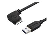 Kabel USB - StarTech.com Slim Left-Angle Micro USB 3.0 Cable - M/M - USB 3.1 Gen 1 - USB cable - 50 cm - USB3AU50CMLS