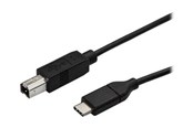 Kabel USB - StarTech.com USB-C to USB-B Printer Cable - M/M - 0.5 m - USB 2.0 - USB-C cable - 50 cm - USB2CB50CM