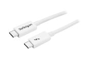 Kable FireWire, ThunderBolt  - StarTech.com Thunderbolt 3 (20Gbps) USB C Cable - White - 1m - TBLT3MM1MW