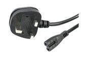 Kabel zasilający (zewnętrzny) - StarTech.com UK Laptop Power Cord 2 Slot for UK BS1363 to C7 - power cable - 1 m - PXTNB2SUK1M