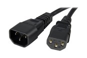 Kabel zasilający (zewnętrzny) - StarTech.com Standard Computer Power Cord Extension C14 to C13 - power extension cable - 1 m - PXT1001M