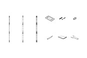 Uchwyty scienne, uchwyty AV i meble AV - Samsung Frame Kit - Max - recommended for - VG-LFH15FWA/EN