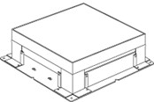Kasety, listwy szynowe i mocowania - Thorsman Screeded floor box ufb-ig for ufb-700 and 900 110-150 mm - 5197565