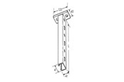 Kasety, listwy szynowe i mocowania - Legrand P41s1500 gc strut pendant 1500 hdg - 595133