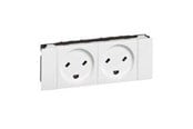 Przelaczniki - Legrand Socket edb danish standard 2p+e double - 77519