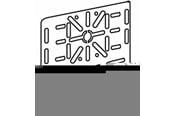 Kasety, listwy szynowe i mocowania - Wibe Junction box plate w24 pre-galvanized - 717995