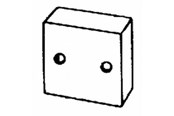 Kasety, listwy szynowe i mocowania - Wibe End plug 28d plastic - 709020