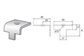 Kasety, listwy szynowe i mocowania - Wibe Beam clamp 5bk-10 hdg - 715675
