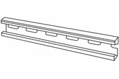 Kasety, listwy szynowe i mocowania - Wibe Mounting rail 40s hdg - 717001