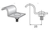 Kasety, listwy szynowe i mocowania - Wibe Profile clamp 43 hdg - 707511