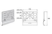 Kasety, listwy szynowe i mocowania - Wibe Junction box plate 35s pre-galvanized - 711205