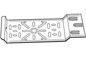 Kasety, listwy szynowe i mocowania - Wibe Junction box plate 35p pre-galvanized - 718618