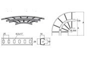Kasety, listwy szynowe i mocowania - Wibe 90 bend 15-150 interior hdg - 716066