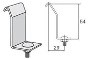 Kasety, listwy szynowe i mocowania - Wibe Profile clamp 42 aisi 316 - 725763