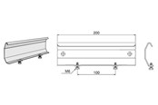 Kasety, listwy szynowe i mocowania - Wibe Joint 21 aisi 316 - 725751
