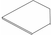 Kasety, listwy szynowe i mocowania - Wibe Cover corner piece 100mm - CSU30061002
