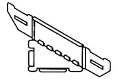 Kasety, listwy szynowe i mocowania - Wibe Universal corner 70mm - CSU36110002