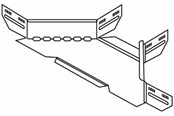 Kasety, listwy szynowe i mocowania - Wibe Branching piece 400mm - CSU36074002