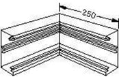 Kasety, listwy szynowe i mocowania - Hager Inner corner br 70170 pw - L9101PERL