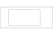 Kasety, listwy szynowe i mocowania - Hager Cover 3m 3se/br 130 perlewhite - 3SE/BR130PH