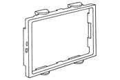Kasety, listwy szynowe i mocowania - Hager Frame brn pw for clicline double - 2RC/BRN PH