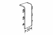 Kasety, listwy szynowe i mocowania - Tehalit Coupling plate sl 20051 m 5555 perlewhite - M5555PH