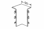 Kasety, listwy szynowe i mocowania - Tehalit Internal corner sl 20071 m 5561 perlewhite - M5561PH