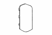 Kasety, listwy szynowe i mocowania - Tehalit End right sl 20051 m 5553 perlewhite - M5553PH