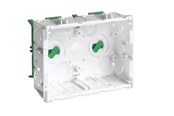Kasety, listwy szynowe i mocowania - Hager Junction box clicline double br - SC2-BR/GRØN FOD