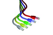 Okablowanie miedziane - Leviton Patch cords cat6 utp 5m lszh gray - C6CPCU050-888BB