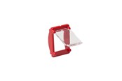 Okablowanie miedziane - Leviton Color insert frame with dust cover for panels red - MMCACCINSDC1