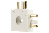 Lampy - SG Armaturen Slimline l-connector mat white - 391210