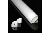 Kasety, listwy szynowe i mocowania - DEVELTRON Alu profil 2 with opal cover - 2.5 m - LM27102