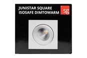 Lampy - SG Armaturen Junistar square isosafe dimtowarm sort 7w - 901253