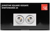 Lampy - SG Armaturen Junistar square isosafe dimtowarm white 2x7w - 901261