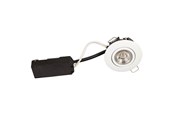 Lampy - Scan Products Luna lp 230v dimmable flicker free 6.2w 4000k cri95 ip44 matt white round - 10121