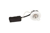 Lampy - Scan Products Luna lp 230v dimmable flicker free 6.2w 2700k cri95 ip44 matt white round - 10101
