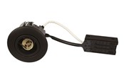 Lampy - Scan Products Luna quick install 230v gu10 ip44 matt black round - 10005