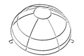 Czujniki ruchu i wylaczniki zmierzchowe - B.E.G. Wire basket for occupancy detector pd1/2/3/4 - 92199