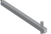 Komponenty do szaf sterowniczych i obudów - ABB Shaft oxs6x330 - 1SCA101661R1001