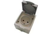 Przelaczniki - Elworks Outlet ip54 grey - 9-811-0
