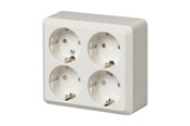 Przelaczniki - ABB Socket outlet schuko 4-g screwless term - 2TKA001001G1