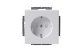 Przelaczniki - ABB Socket outlet schuko 1-g ip21 white - 2TKA003846G1
