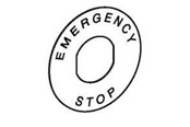 Przyciski i urzadzenia sygnalizacyjne - Schneider Electric E. stop legend plate - ZBY9101