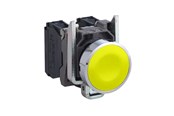 Przyciski i urzadzenia sygnalizacyjne - Schneider Electric Harmony push button complete with spring return and flat tou - XB4BA51